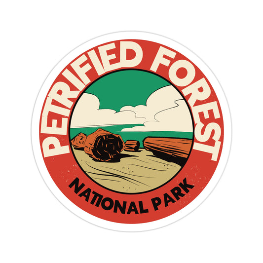 A sticker of Petrified Forest National Park