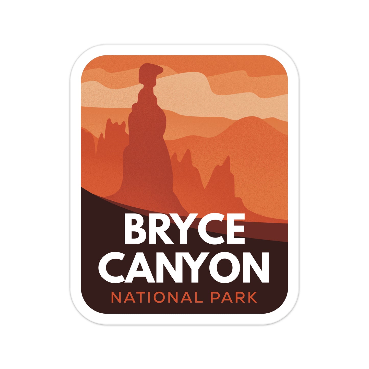 A sticker of Bryce Canyon National Park