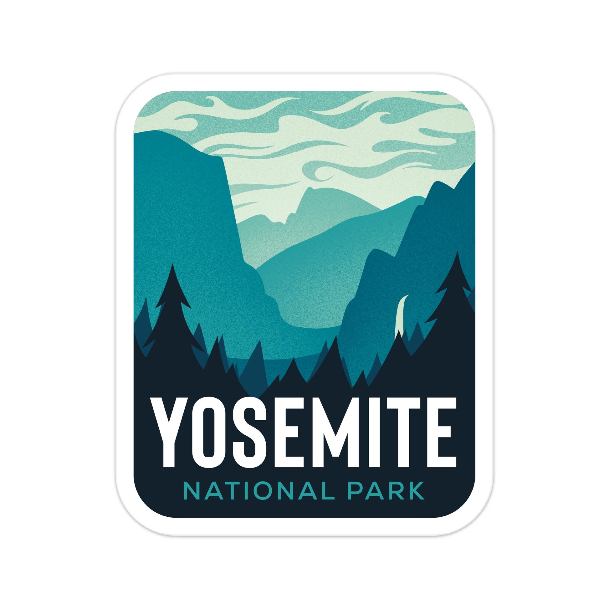 A sticker of Yosemite National Park