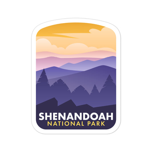 A sticker of Shenandoah National Park