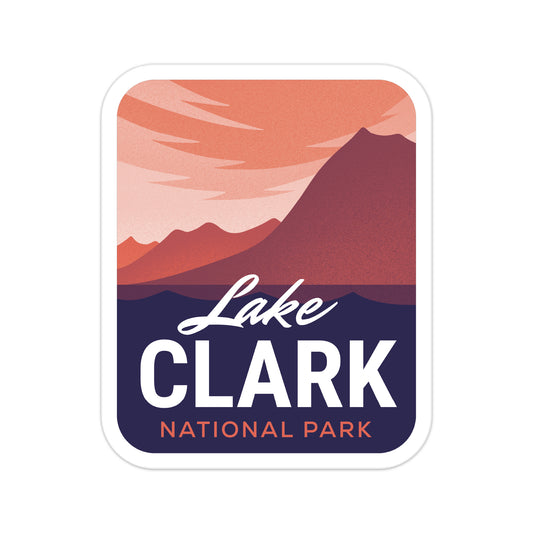 A sticker of Lake Clark National Park