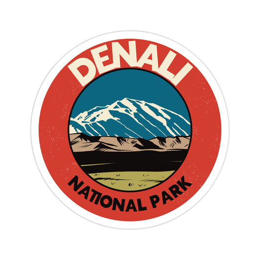 A sticker of Denali National Park