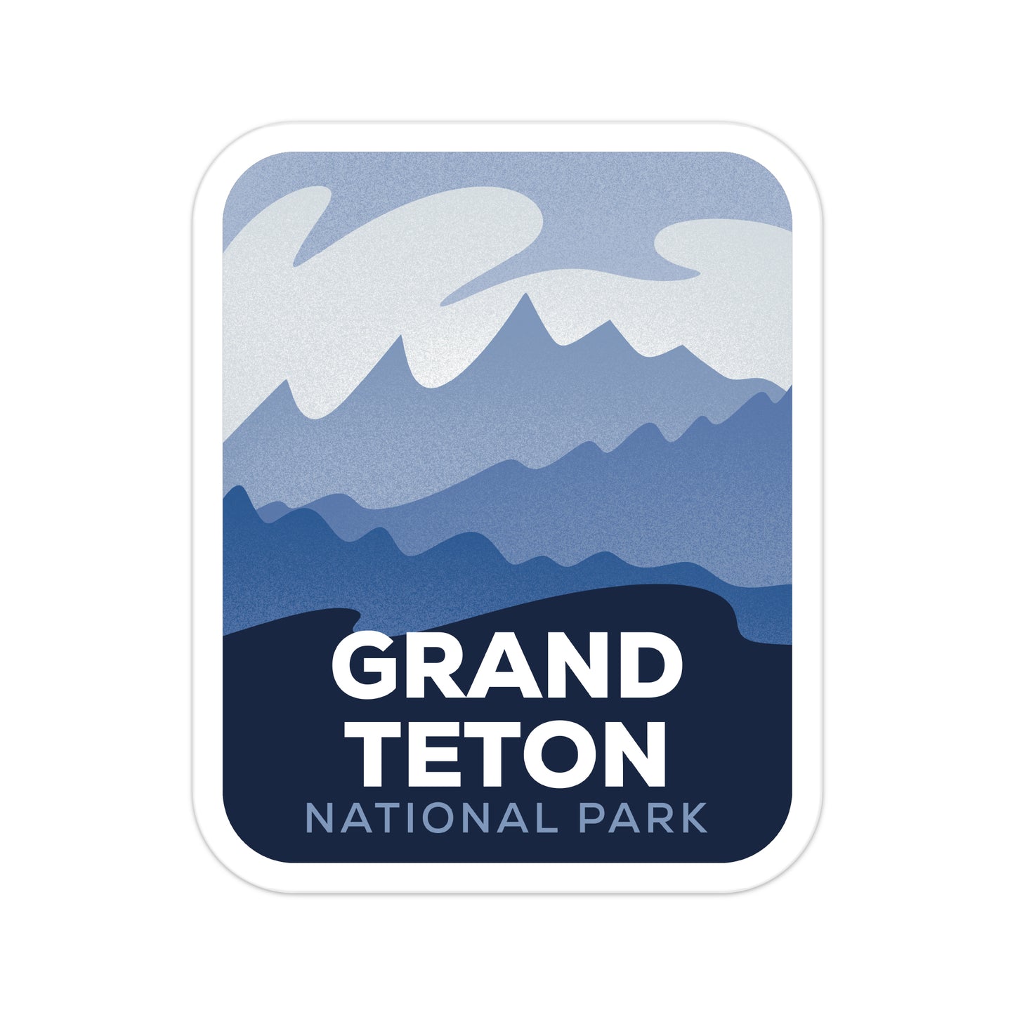 A sticker of Grand Teton National Park