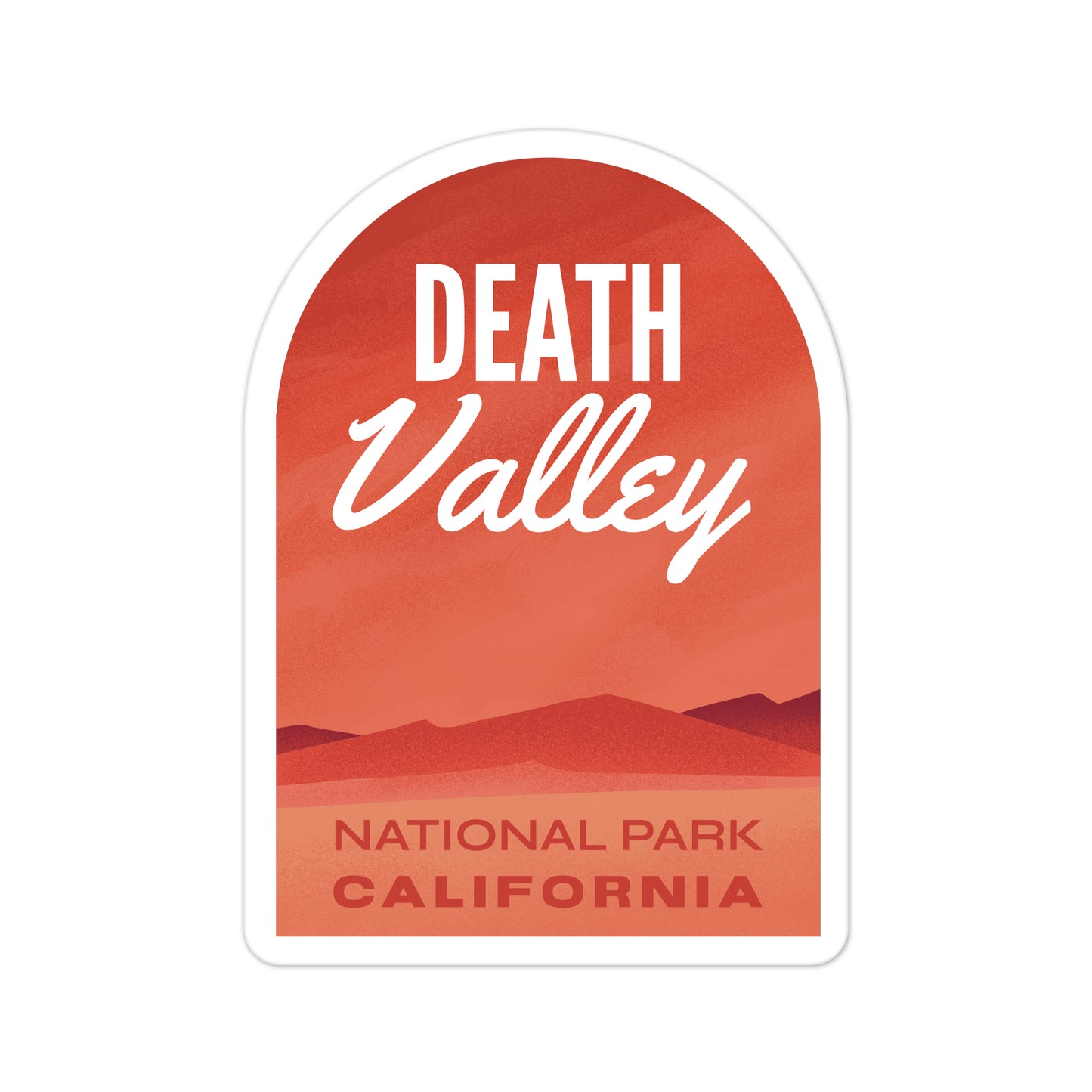 A sticker of Death Valley National Park