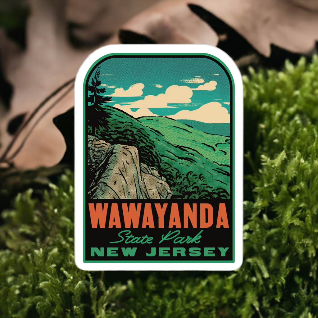 Wawayanda State Park New Jersey - Vinyl Sticker