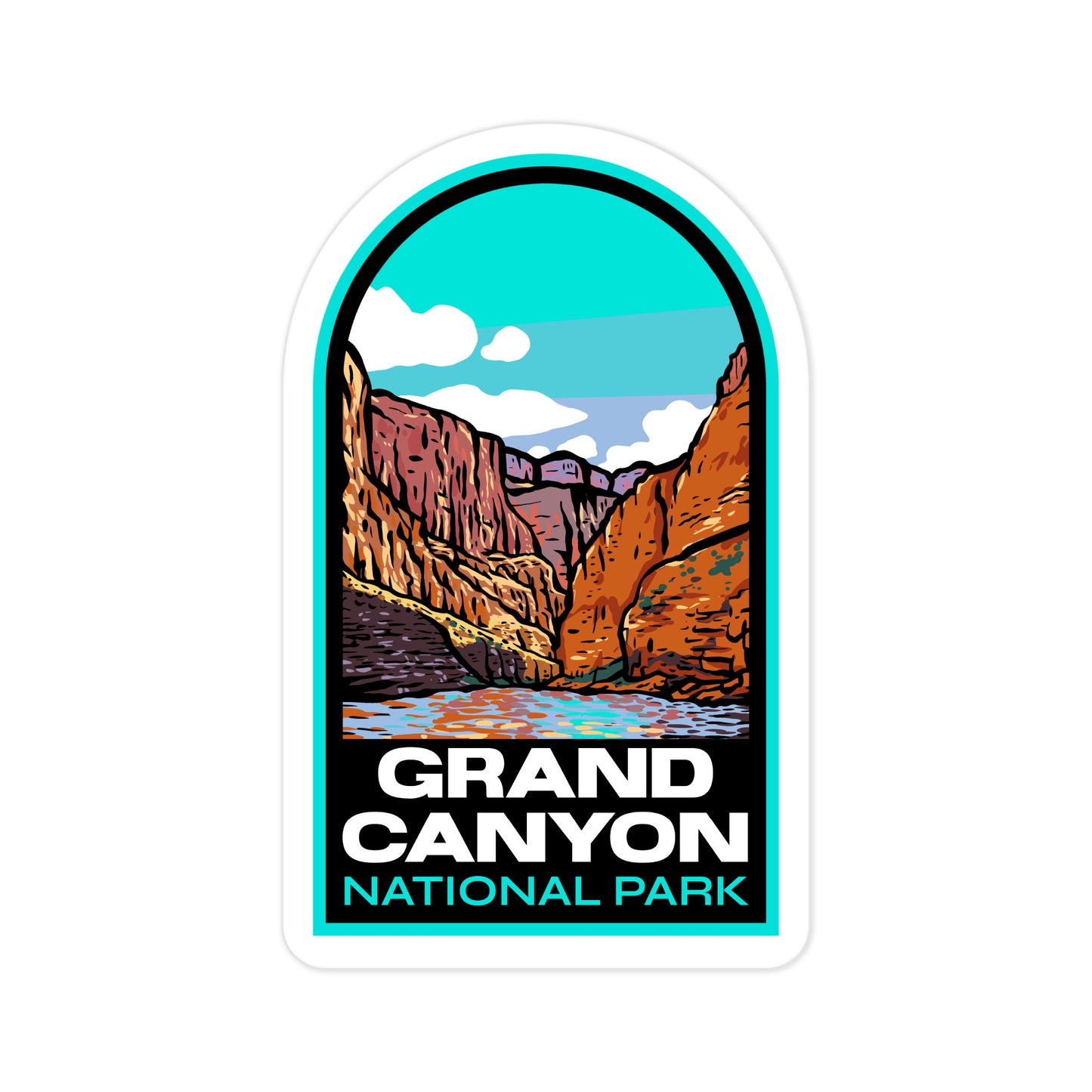 A sticker of Grand Canyon National Park