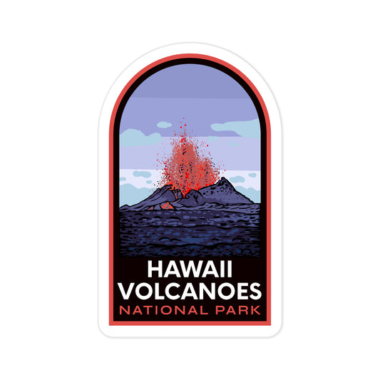 A sticker of Hawaii Volcanoes National Park