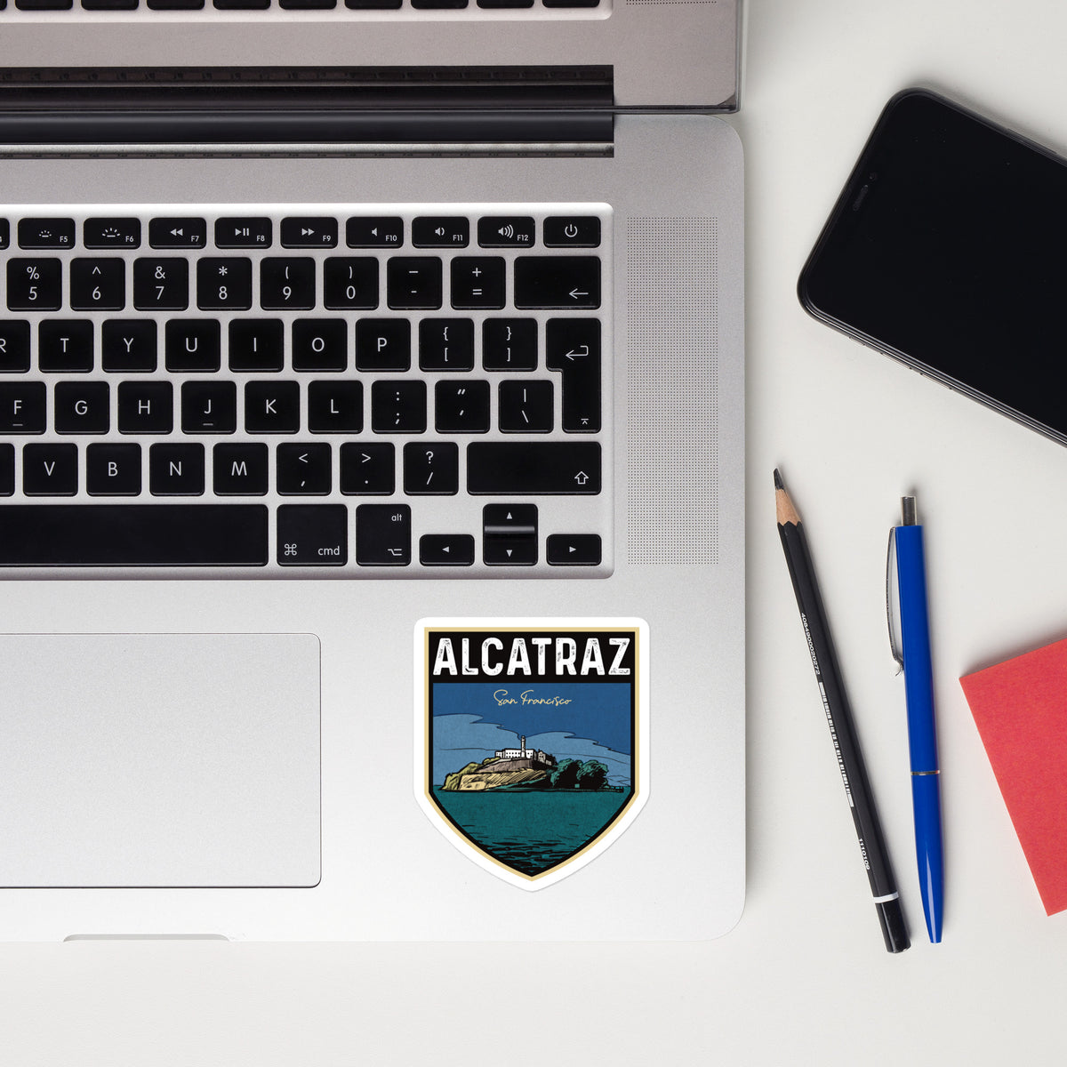 Alcatraz Sticker Alcatraz San Francisco - Vinyl Sticker – Halpin Decals