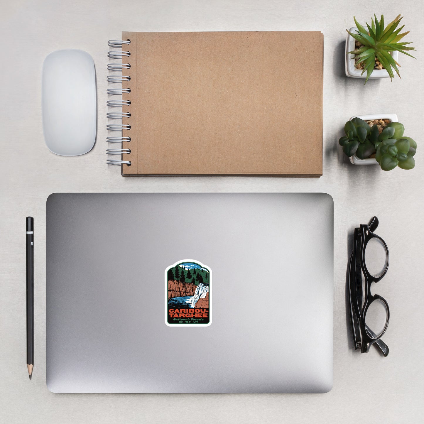 Caribou-Targhee National Forests Sticker on a laptop
