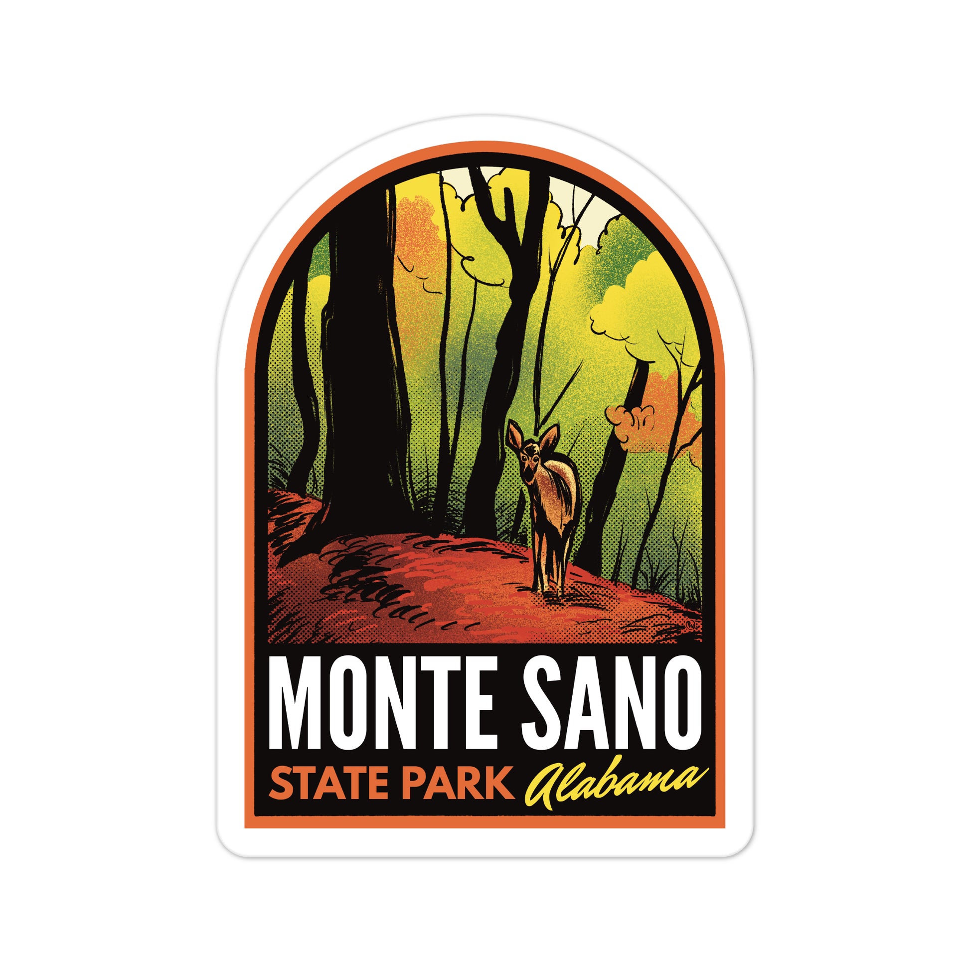 A sticker of Monte Sano State Park