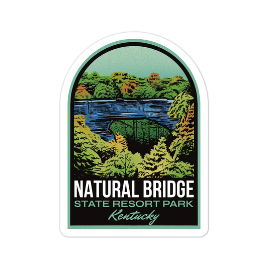 A sticker of Natural Bridge State Resort Park