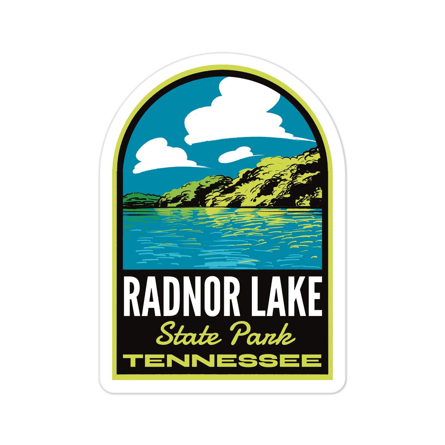 A sticker of Radnor Lake State Park