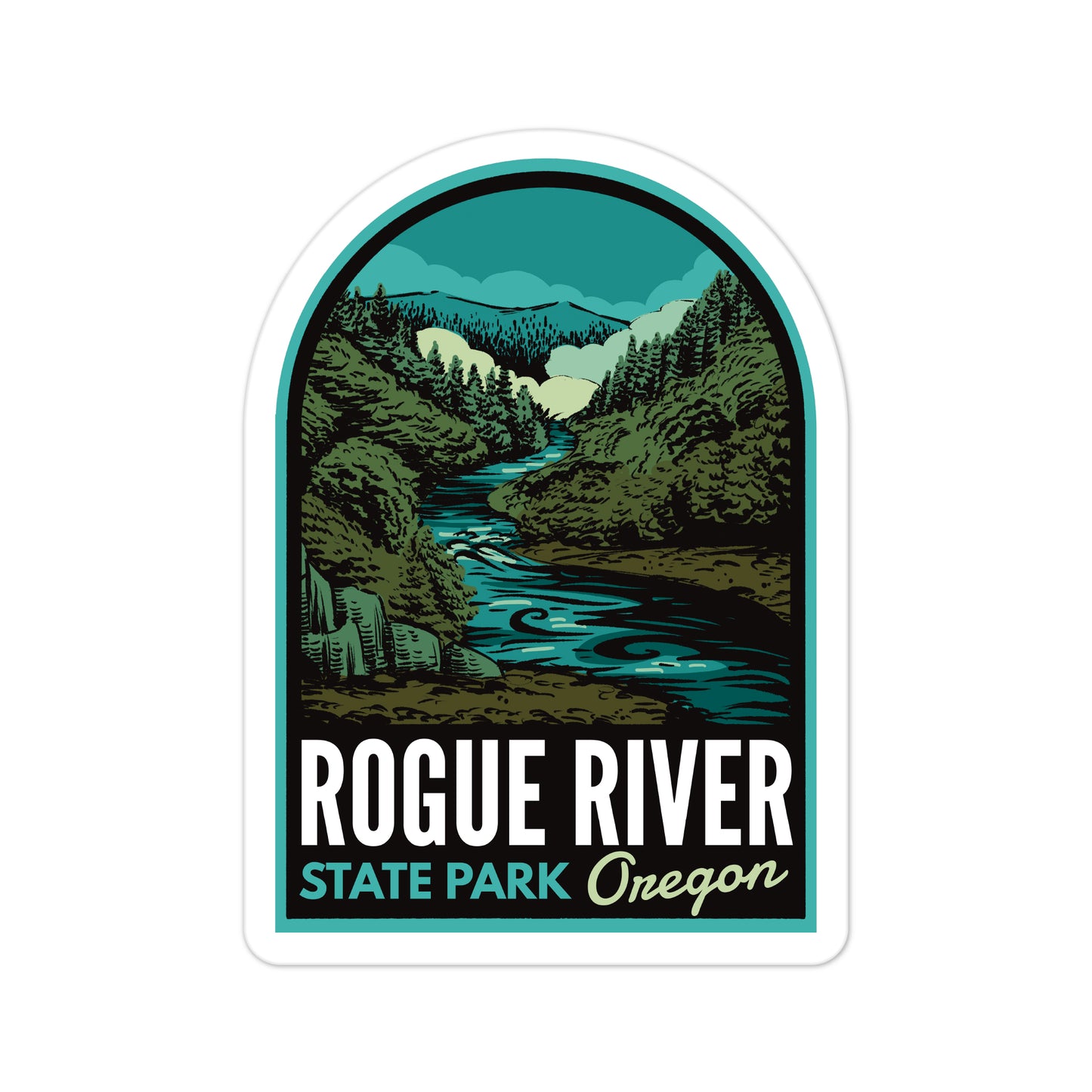 A sticker of Rogue River State Park