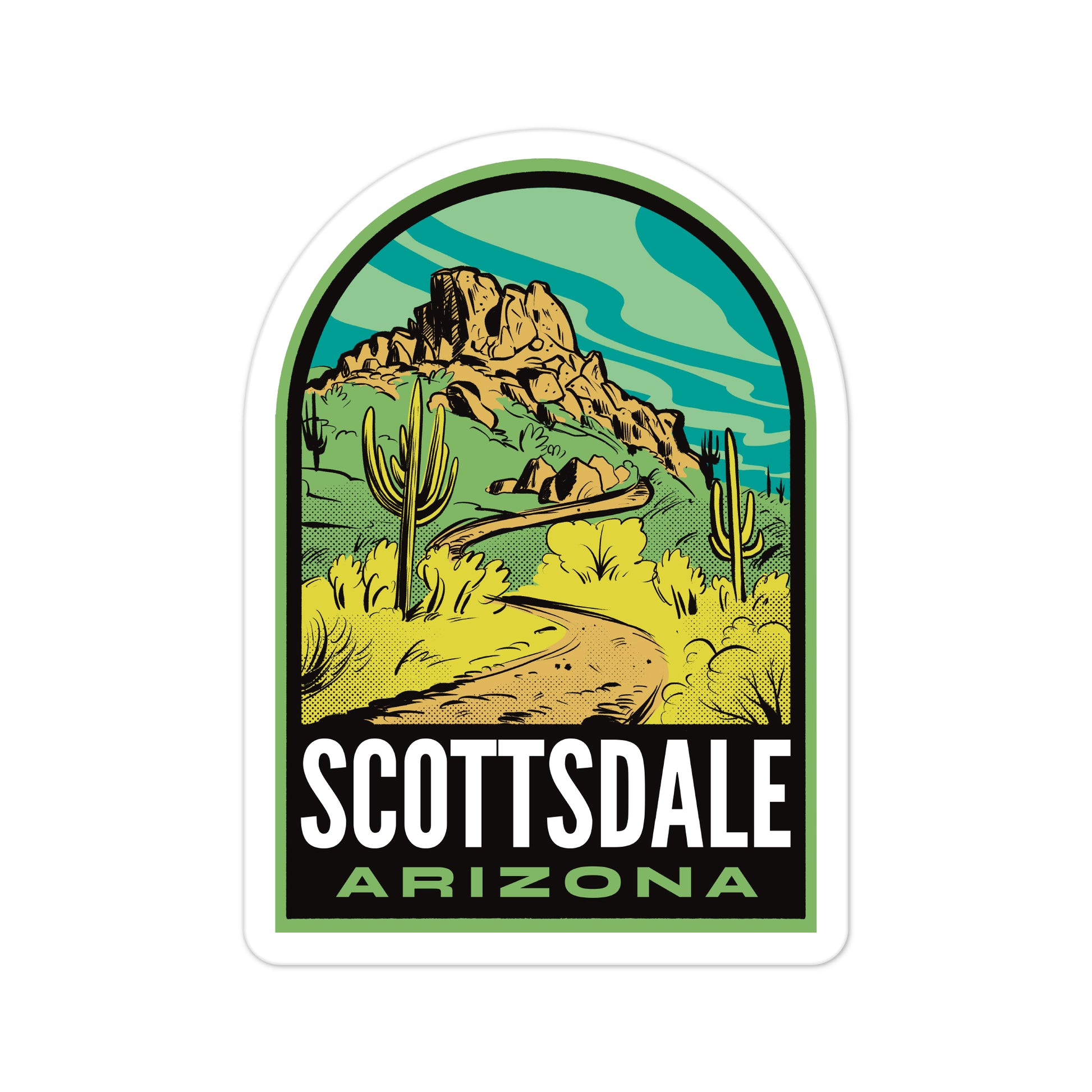 A sticker of Scottsdale Arizona