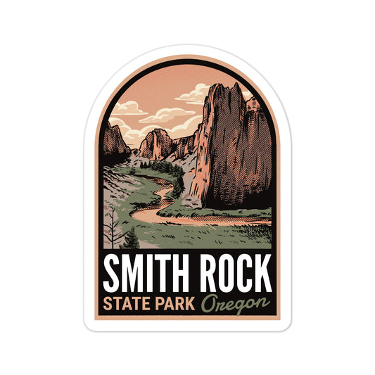 A sticker of Smith Rock State Park