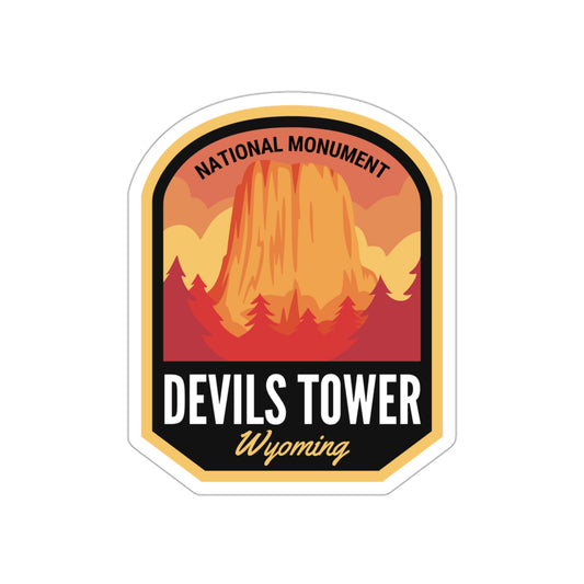 Devils Tower Wyoming - Vinyl Sticker