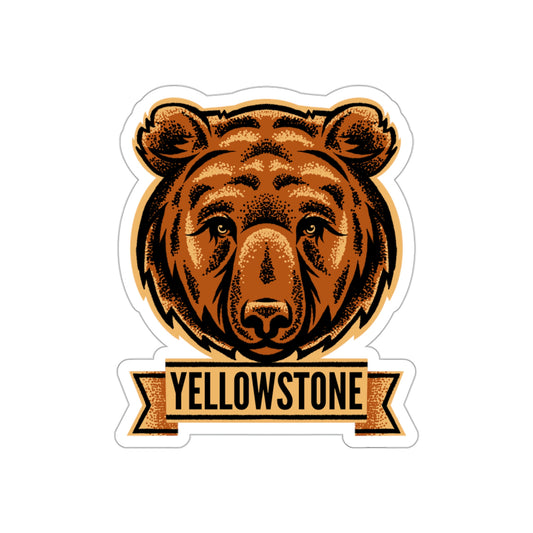 Yellowstone National Park Bear - Vinyl Sticker
